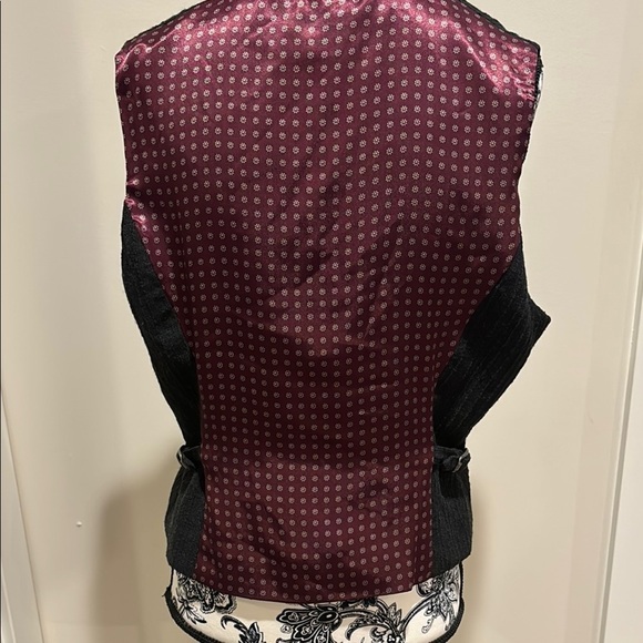 Michel Rene Black Button-Up Vest - Picture 3 of 5